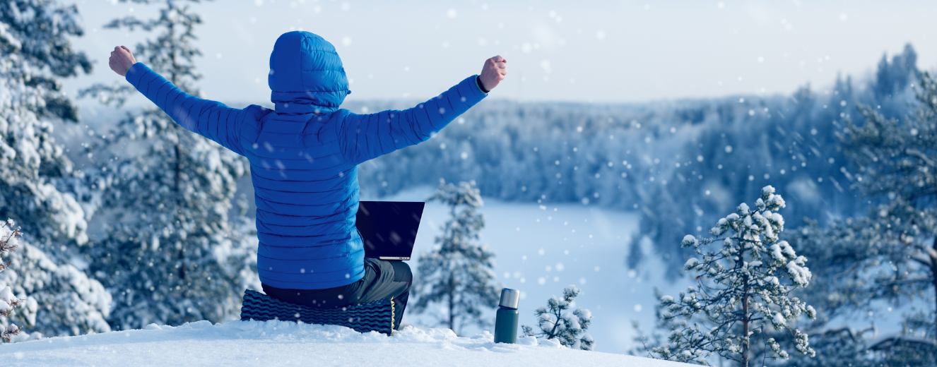 SITYA Schüler lern freudig im Winterwald